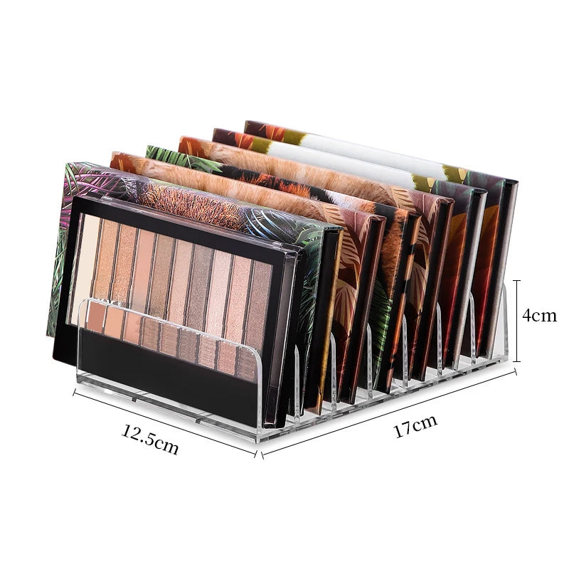 Organizador de maquillaje de 7 compartimentos: elegante y funcional.