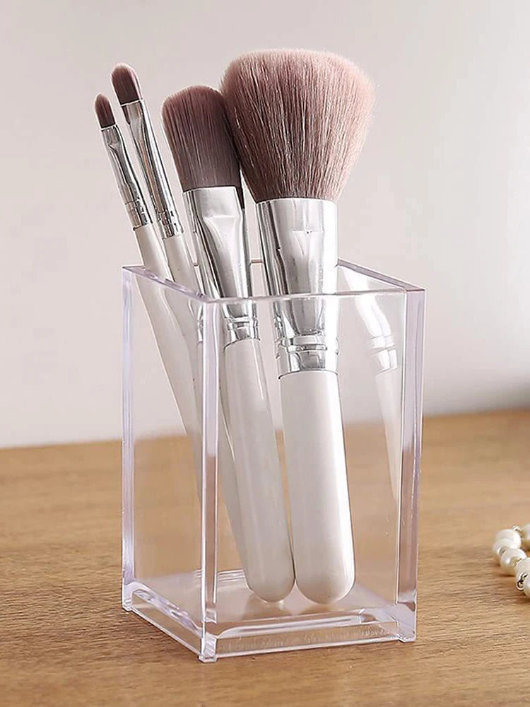 Organizador de maquillaje de 7 compartimentos: elegante y funcional.