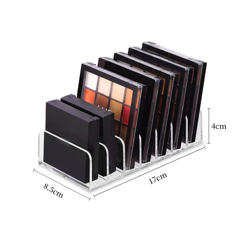 Organizador de maquillaje de 7 compartimentos: elegante y funcional.