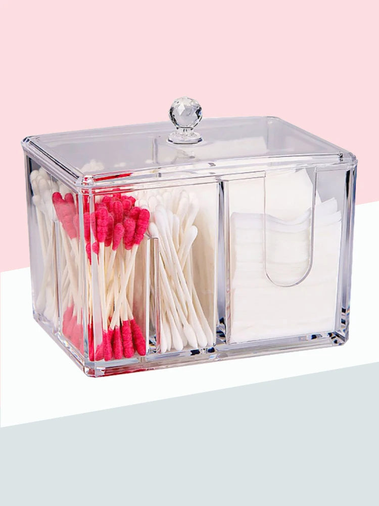 Organizador de maquillaje de 7 compartimentos: elegante y funcional.