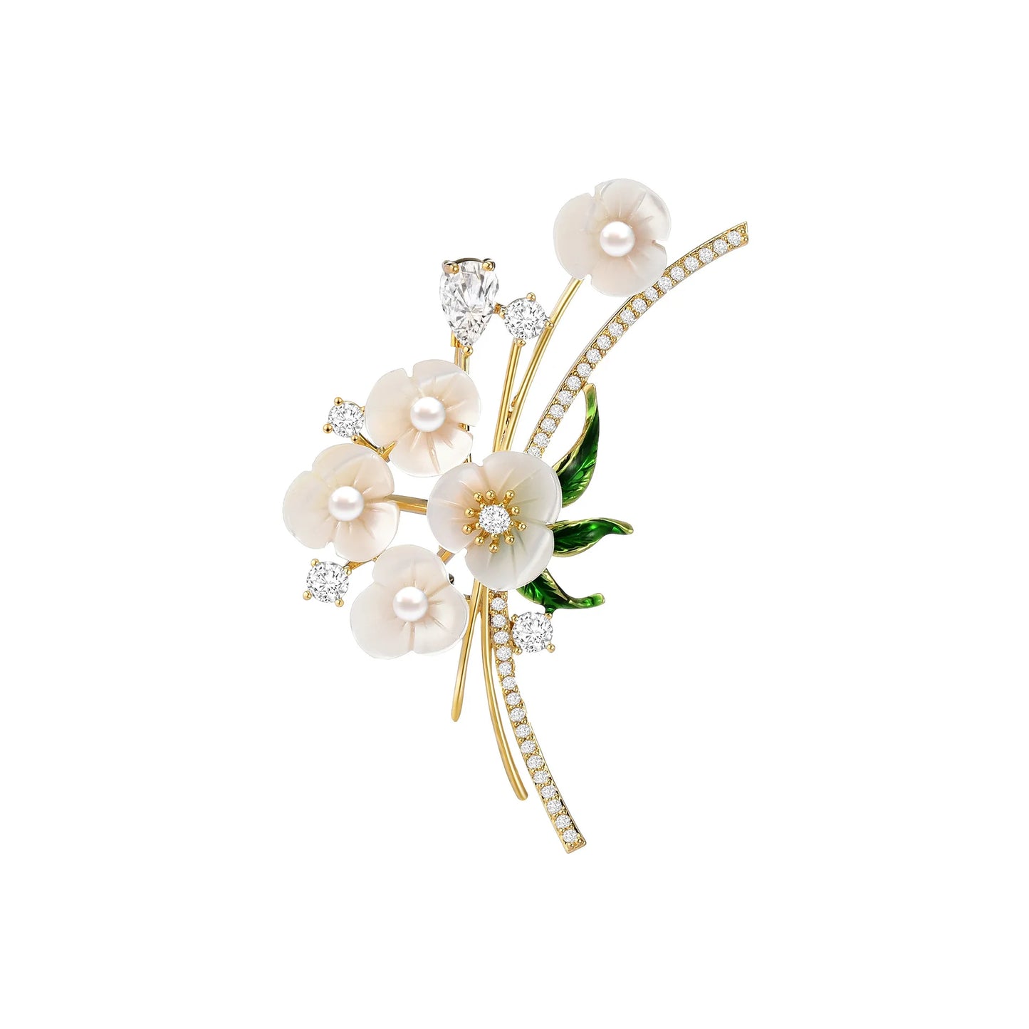 Broche de flor de fritilaria natural: elegancia y refinamiento