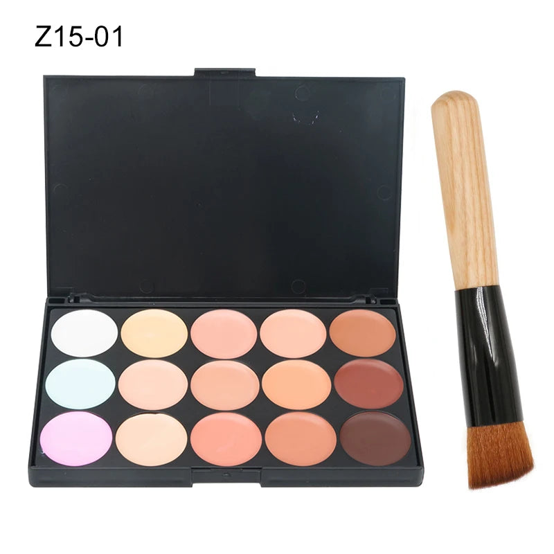 Palette correctrice 15 couleurs – Anticernes, contour, fond de teint & correcteur