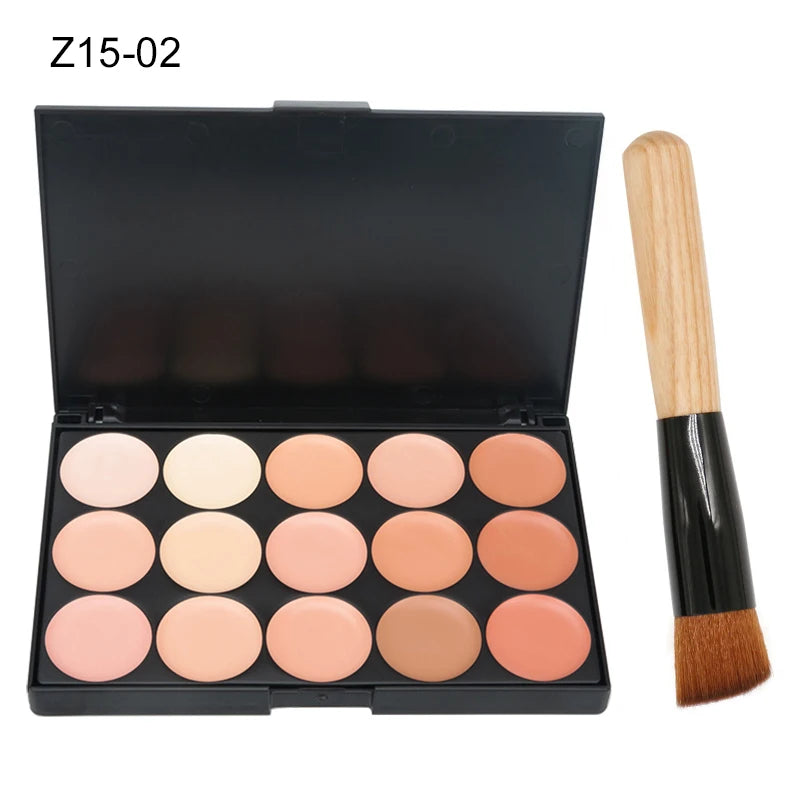 Palette correctrice 15 couleurs – Anticernes, contour, fond de teint & correcteur