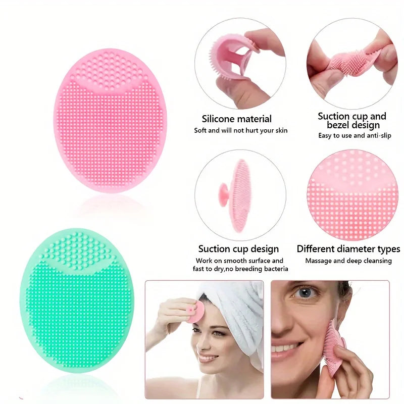 🧴 Set de 6 cepillos faciales: cuidado suave y exfoliante