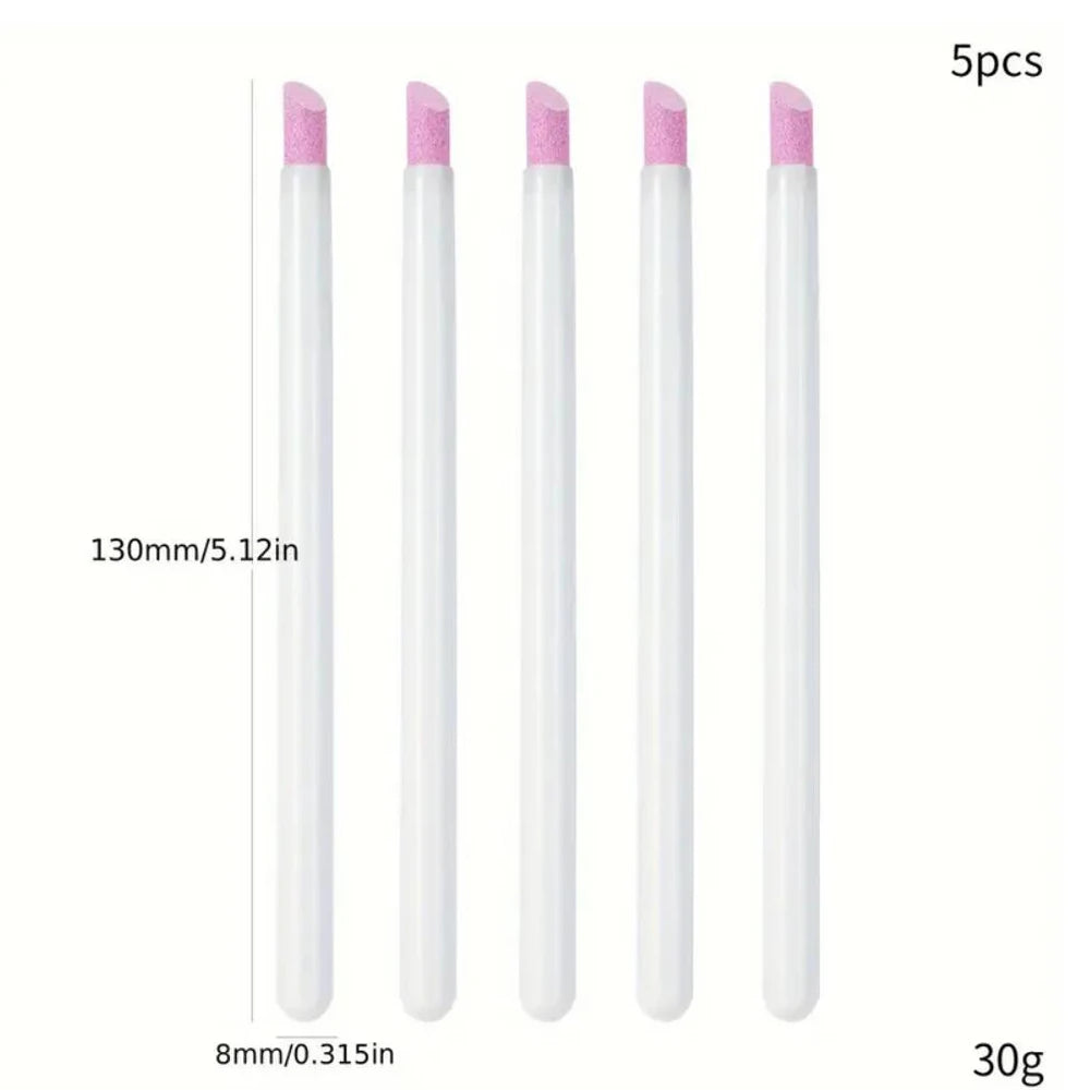 Pinceles finos para decoración de uñas: juego de 5 para líneas y decoraciones precisas