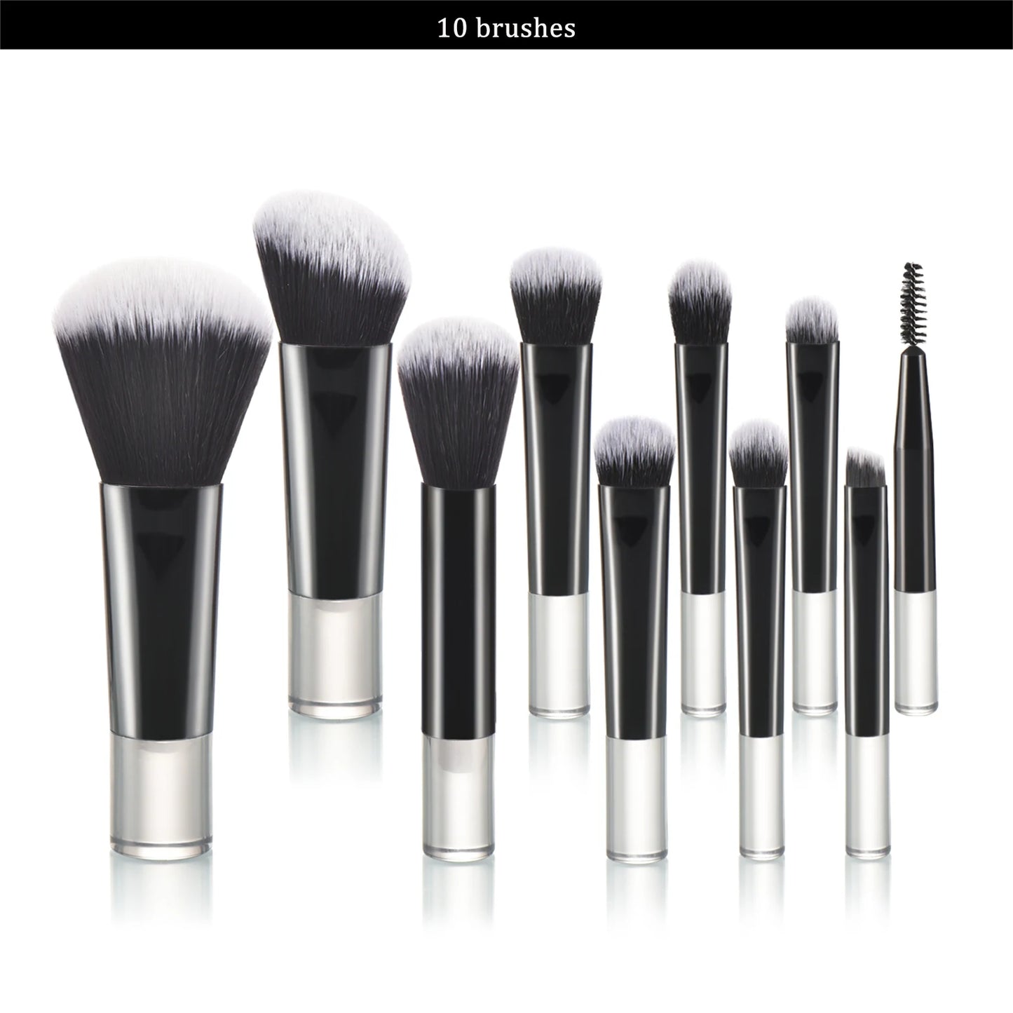 💗 Mini juego de brochas de maquillaje rosa – Tamaño de viaje