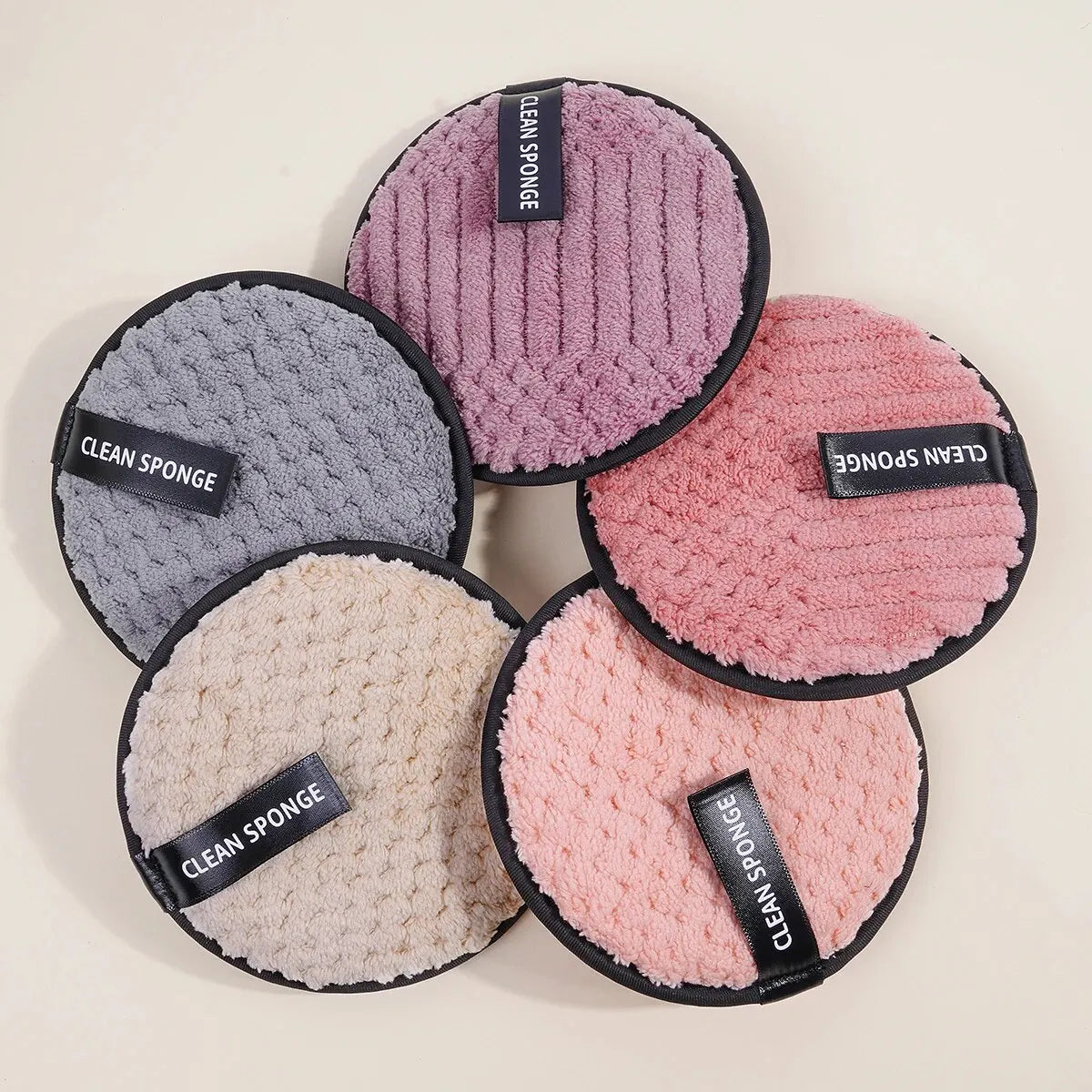 🧼 Pack de 5 Toallitas Desmaquillantes Suaves – Limpieza Facial Reutilizable