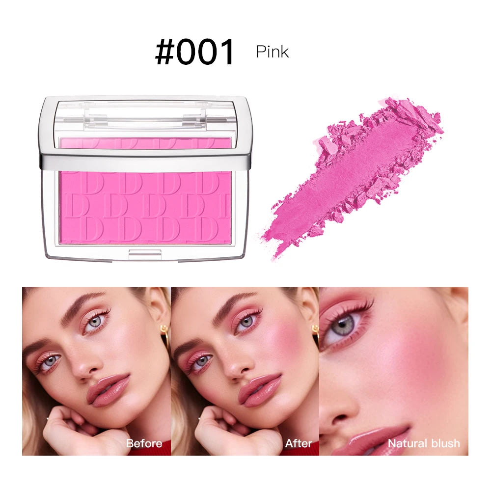 🌸 3D Embossed Blush Palette – Pink & Brown Shades, Natural Healthy Glow Effect