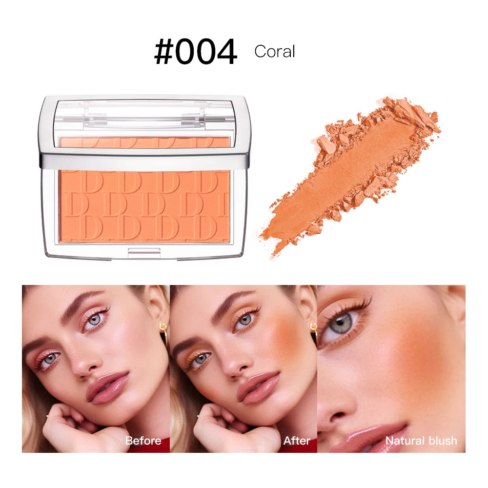 🌸 3D Embossed Blush Palette – Pink & Brown Shades, Natural Healthy Glow Effect