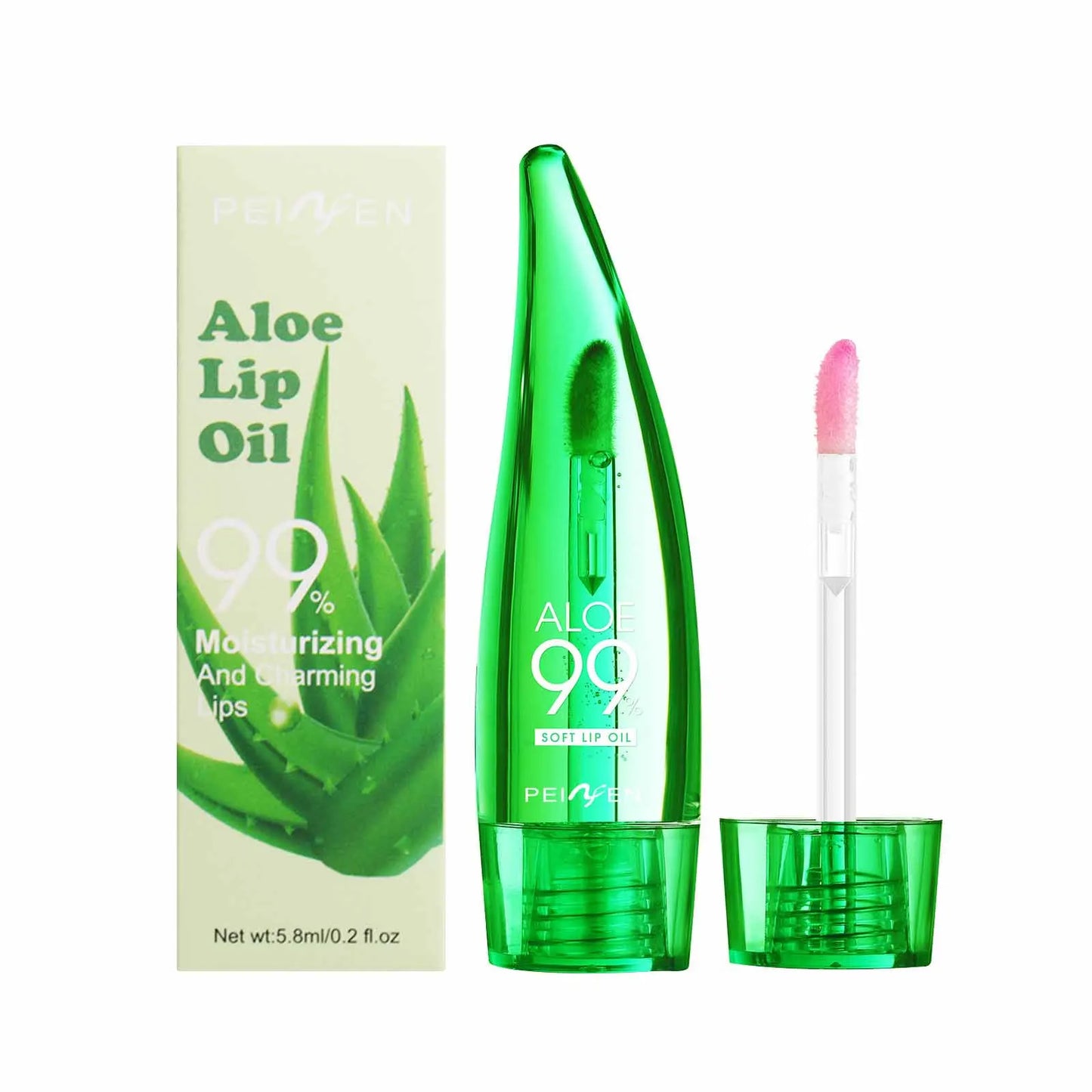 Bálsamo labial con 99 % de aloe vera: hidratación duradera y cambio de color.