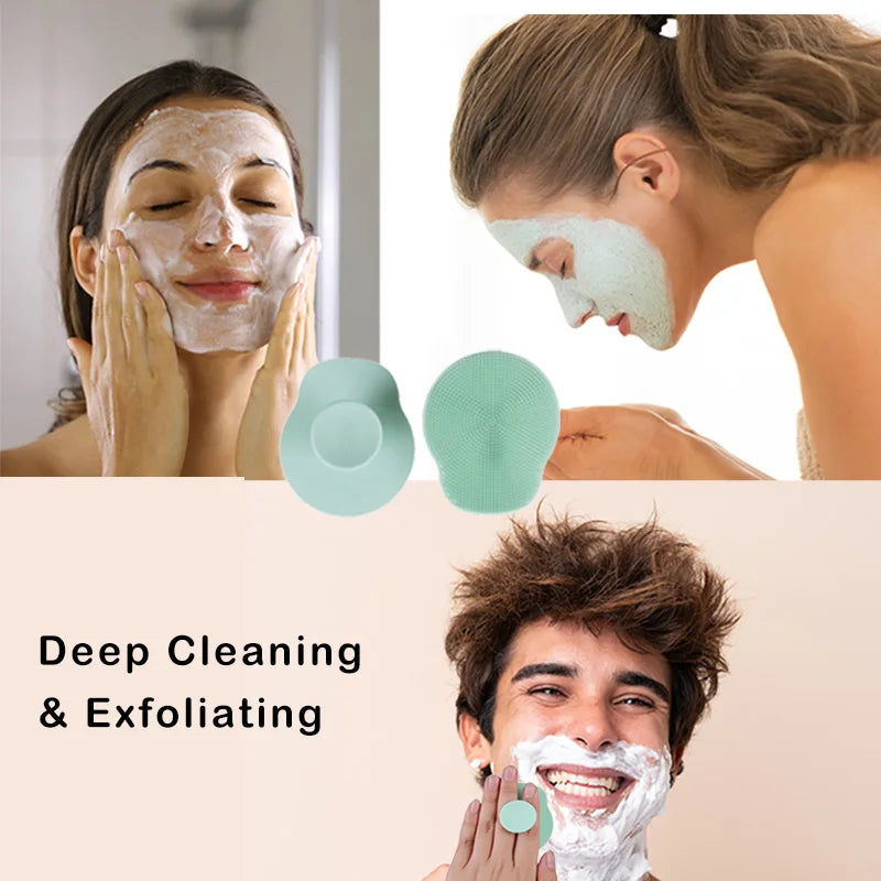 Cepillo facial de silicona suave: limpieza y masaje manual