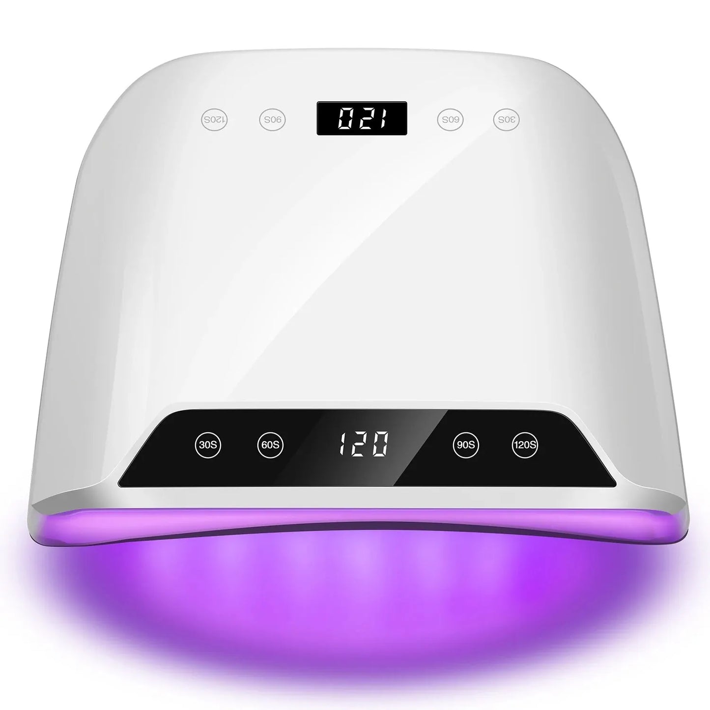 Lámpara de uñas UV LED de 320 W: secado rápido con pantalla LCD dual y 72 LED