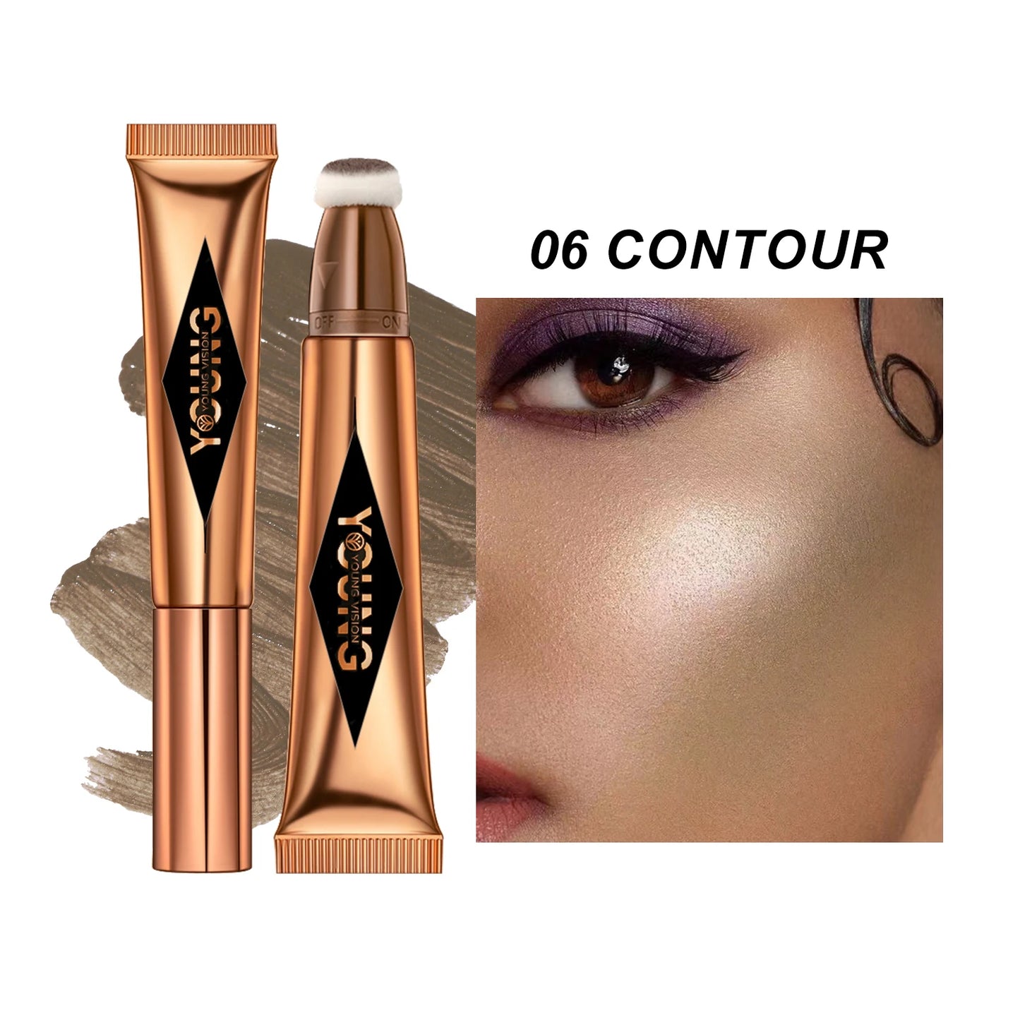 ✨ YOUNG VISION – Rubor en polvo y lápiz labial líquido, 6 tonos para elegir