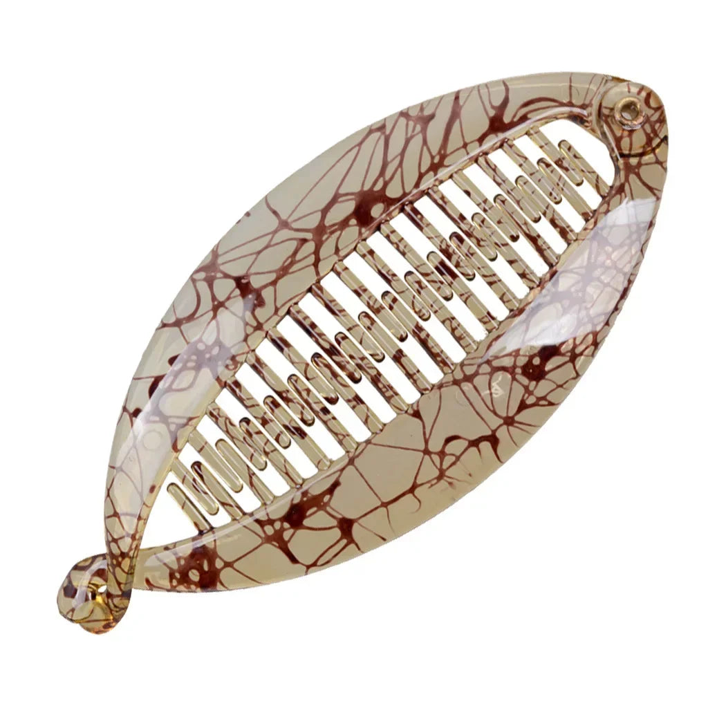 Pinza para el pelo grande con forma de pez: estilo perezoso chic