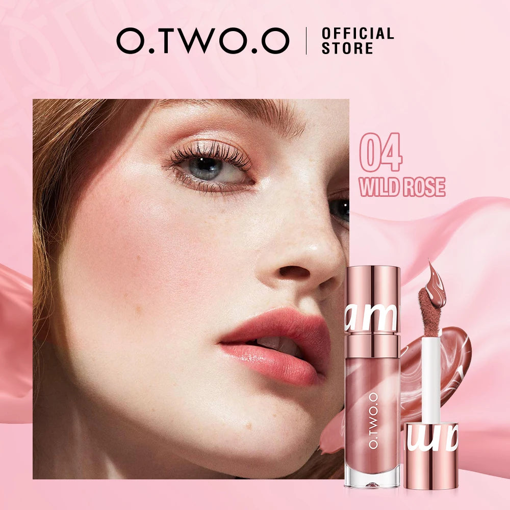 💗 Rubor líquido O.TWO.O: mate sedoso, alta pigmentación y efecto natural