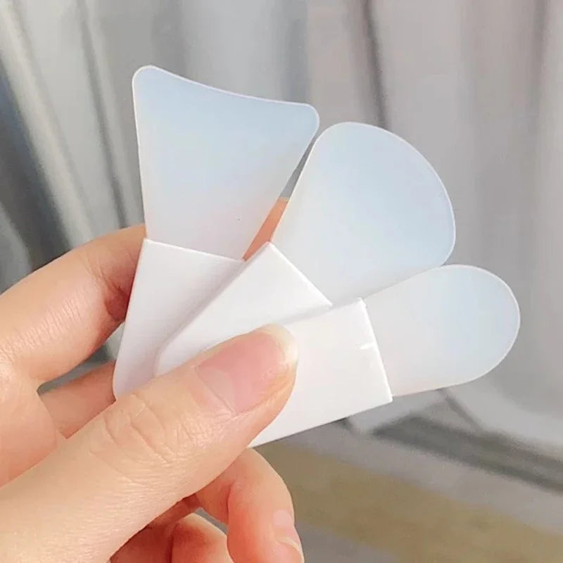 🖌️ Set de 3 brochas de silicona para mascarilla facial y contorno de ojos: aplicadores de cuidado preciso