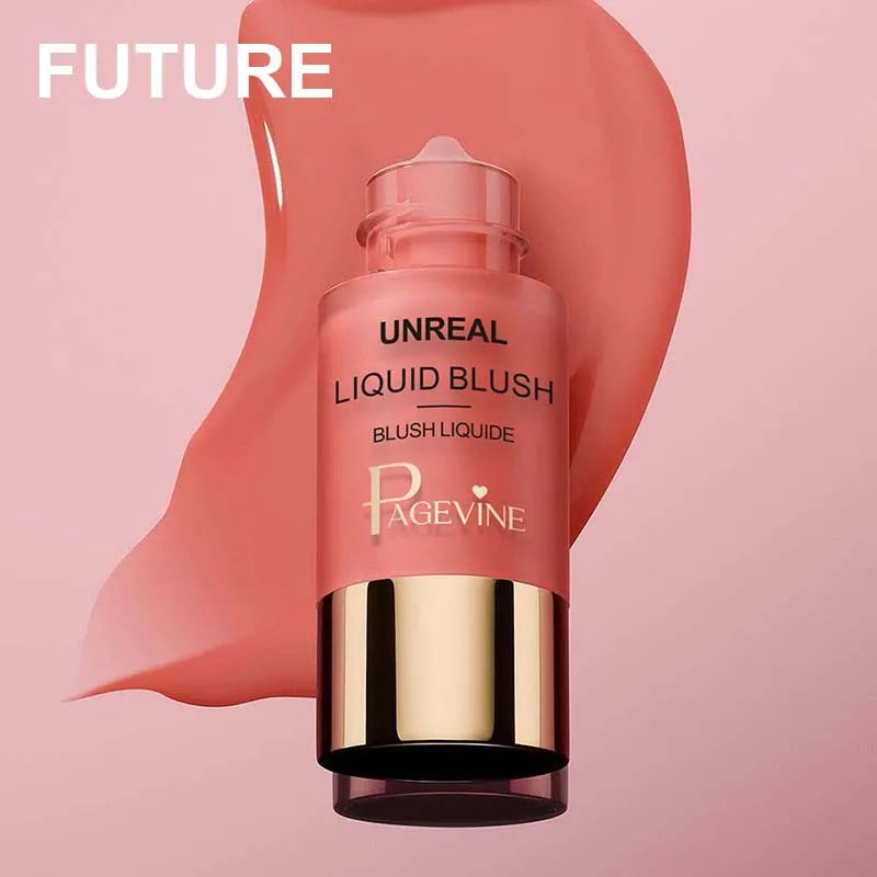 💗 Rubor líquido de larga duración: ligero, natural y fácil de aplicar.