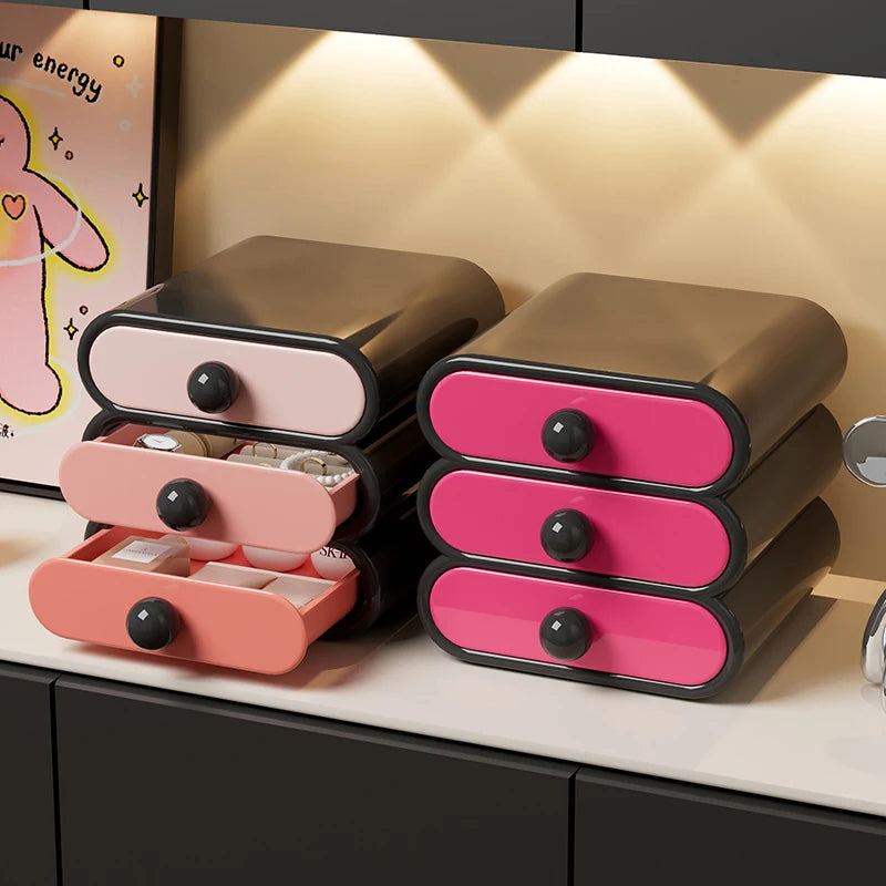 Caja de almacenamiento de maquillaje UFORU: gran capacidad con cajones extraíbles y diseño elegante