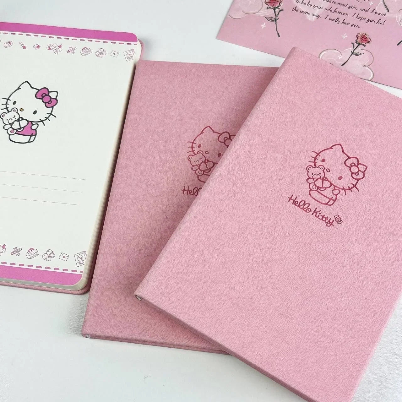 Cuaderno de anime Hello Kitty rosa: un lindo cuaderno de Sanrio para estudiantes