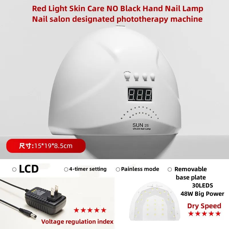💡 Lampe à Ongles LED/UV – Séchage Rapide avec Capteur de Mouvement