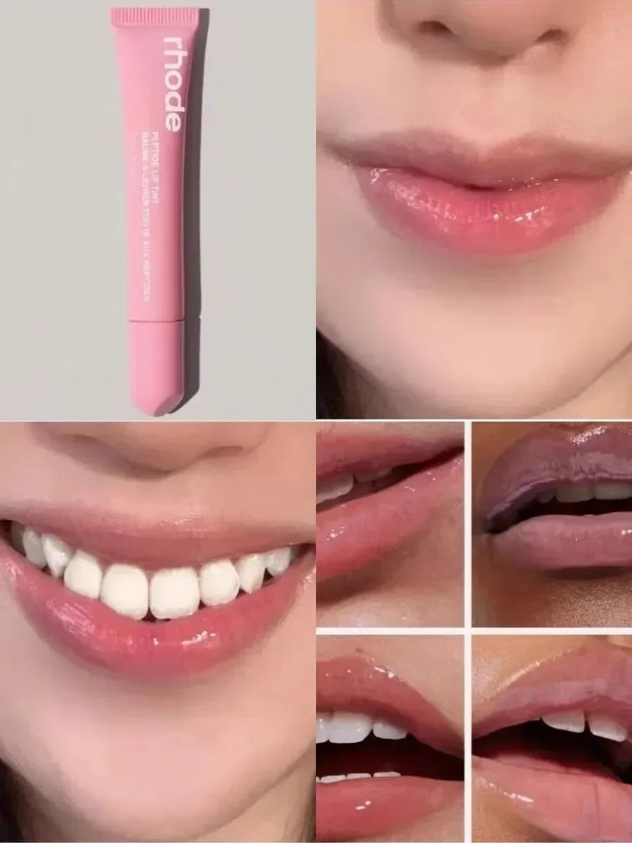 📱💄 Set de 4 brillos y bálsamos labiales – Funda original con forma de teléfono | Hidratante y brillante