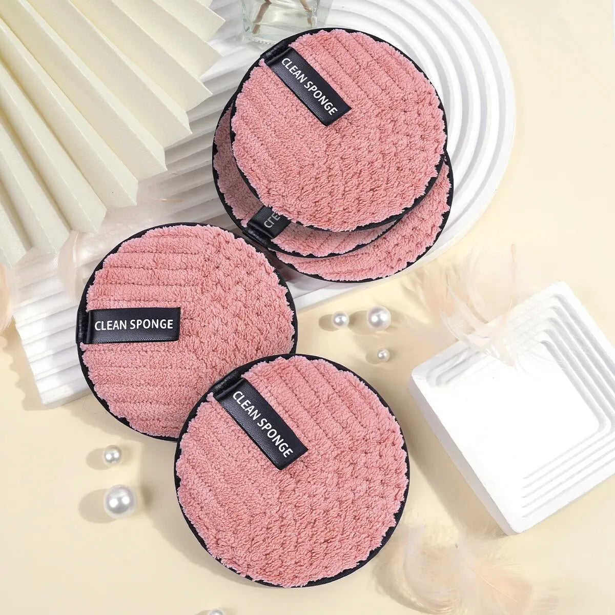 🧼 Pack de 5 Toallitas Desmaquillantes Suaves – Limpieza Facial Reutilizable