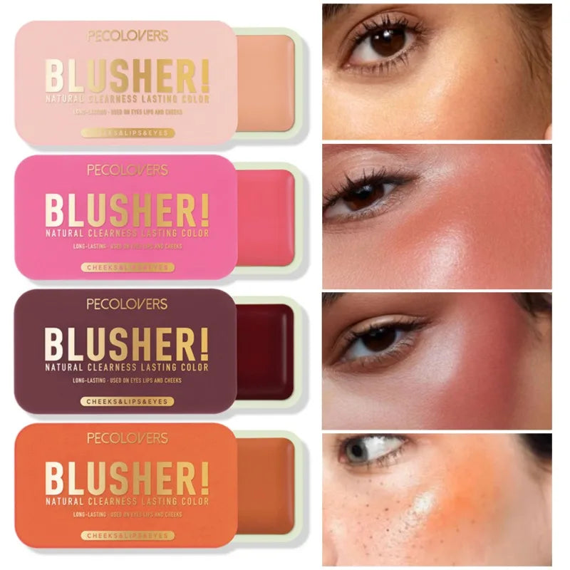 🌸 Rubor en crema de 4 colores: formato push-pull, efecto rosado natural y resistente al agua