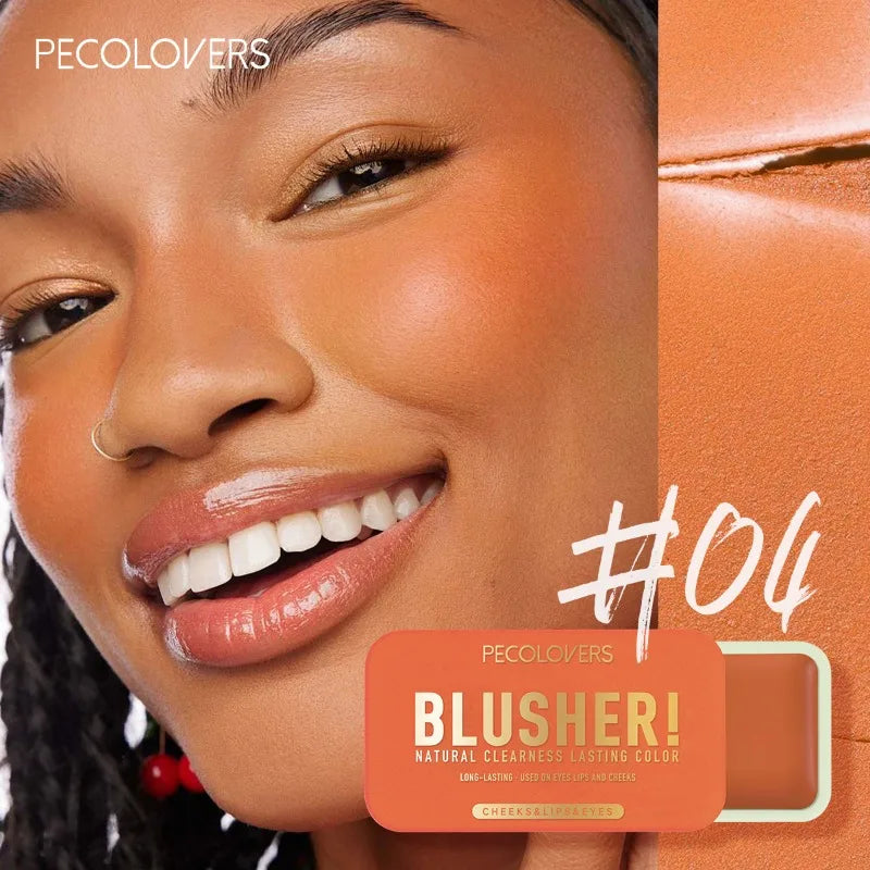 🌸 Rubor en crema de 4 colores: formato push-pull, efecto rosado natural y resistente al agua