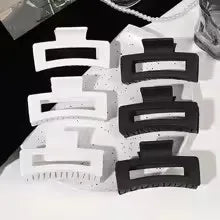 🧷 Pack de 12 clips rectangulares esmerilados: estilo simple y moderno