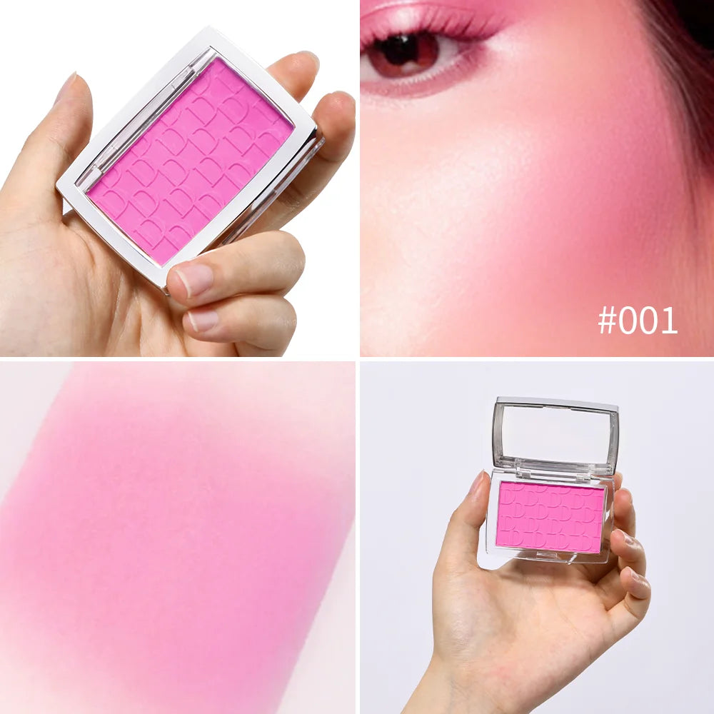 🌸 3D Embossed Blush Palette – Pink & Brown Shades, Natural Healthy Glow Effect