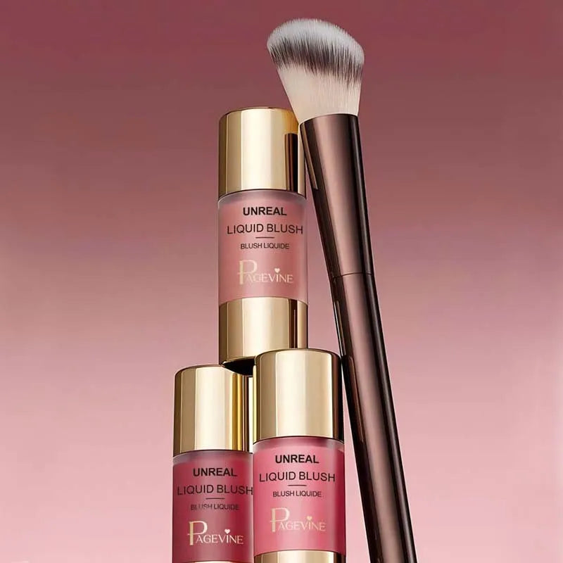 💗 Rubor líquido de larga duración: ligero, natural y fácil de aplicar.