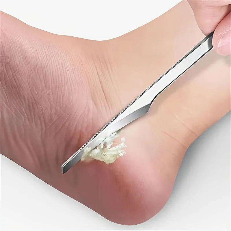 Kit de pedicura profesional de acero inoxidable: lima para pies y cuchillos de 1 a 6 piezas