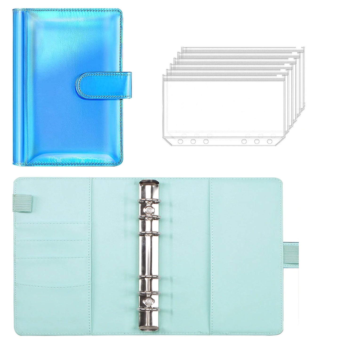 đ° Classeur Budget A6 Holographique â Pochette ZippĂ©e pour Ăpargne & Organisation