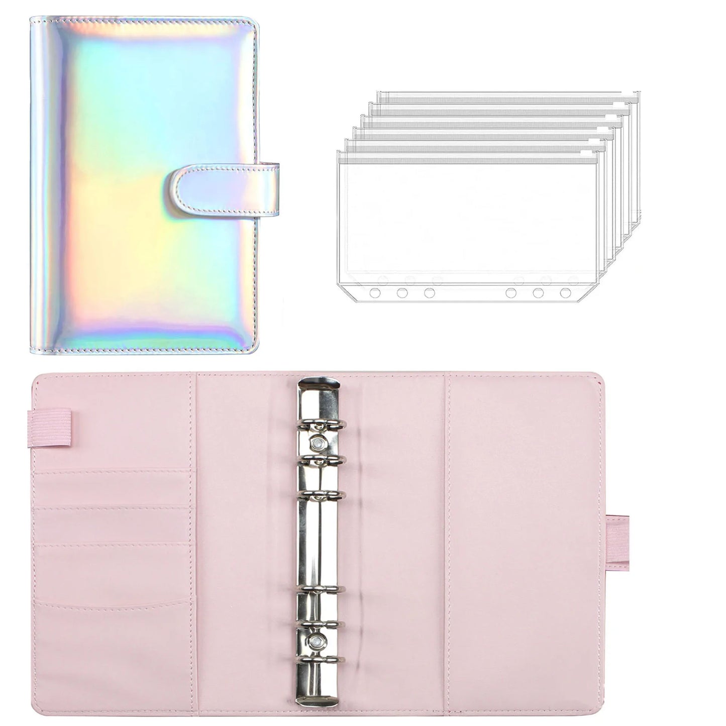 đ° Classeur Budget A6 Holographique â Pochette ZippĂ©e pour Ăpargne & Organisation