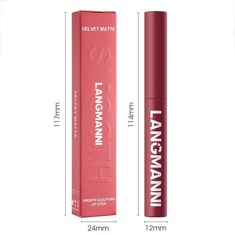 💋🖊️ Set de 12 lápices labiales mate: resistentes al agua, de larga duración y a prueba de transferencia
