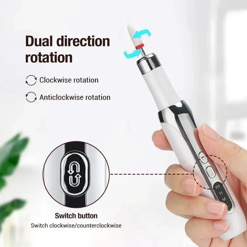 ⚙️ Kit de taladro eléctrico para uñas: manicura y pedicura profesional