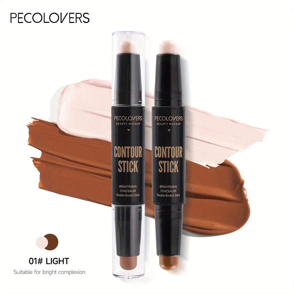 ✨ Stick double embout enlumineur & contour – Waterproof, liquide & facile à estomper
