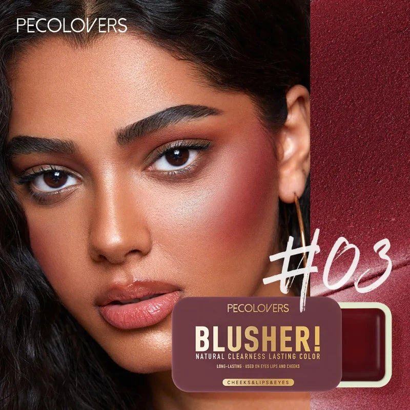 🌸 Rubor en crema de 4 colores: formato push-pull, efecto rosado natural y resistente al agua