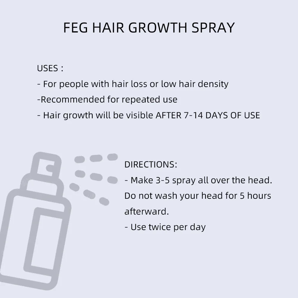 Spray capilar nutritivo FEG – Aceite para el crecimiento del cabello 50 ml