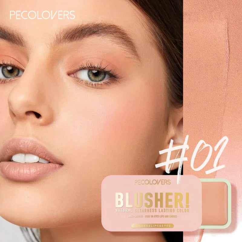 🌸 Rubor en crema de 4 colores: formato push-pull, efecto rosado natural y resistente al agua