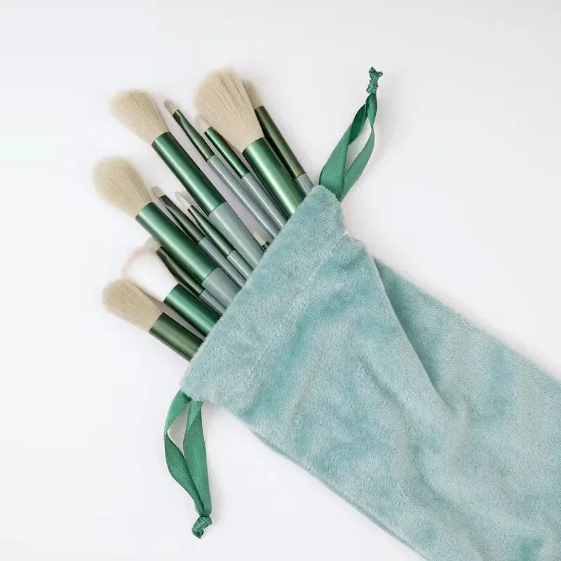 💖 Set de brochas de maquillaje: base, polvos, sombras de ojos y difuminador