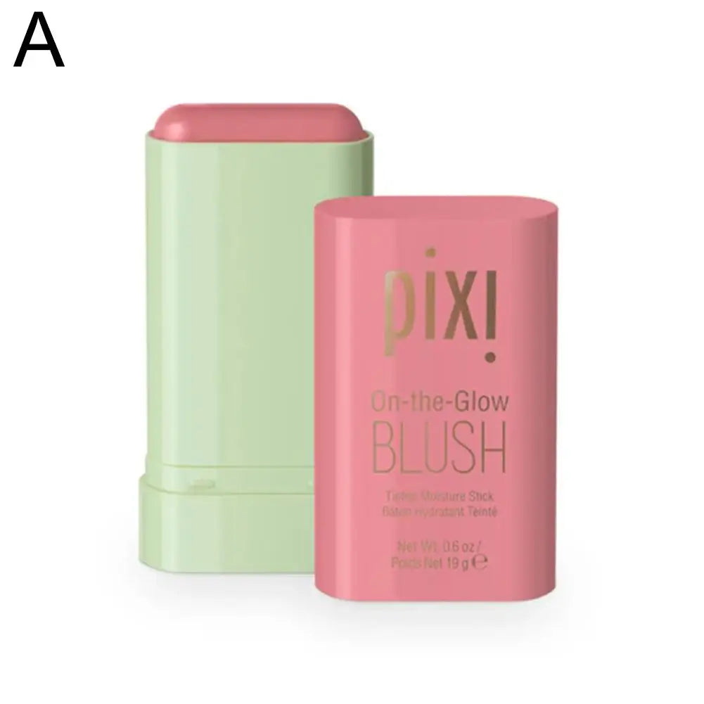 💗 3-in-1 Blush, Contour & Highlighter Stick – Matte, waterproof cream with built-in brush