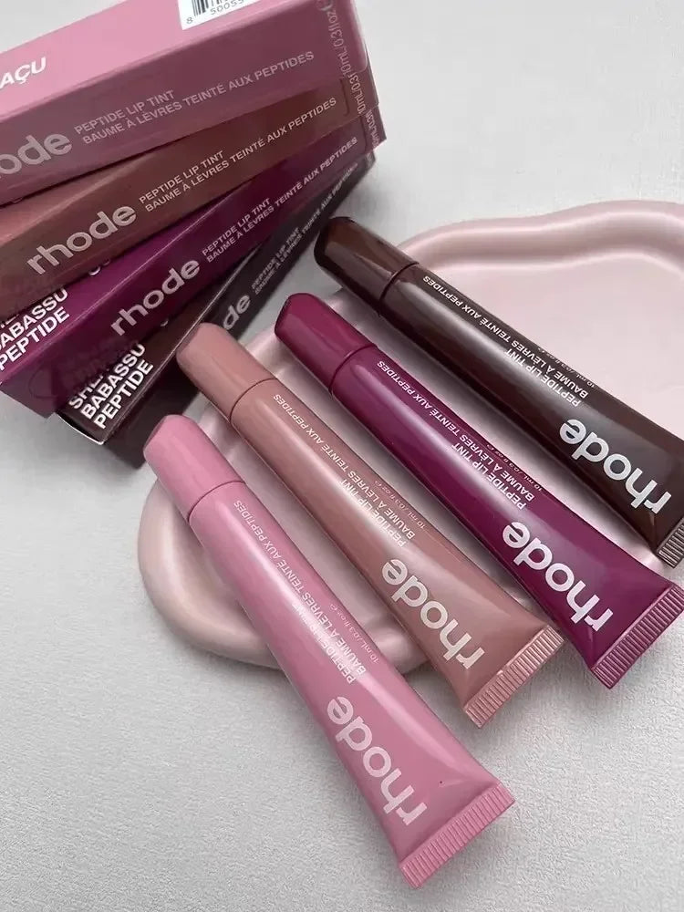 📱💄 Set de 4 brillos y bálsamos labiales – Funda original con forma de teléfono | Hidratante y brillante