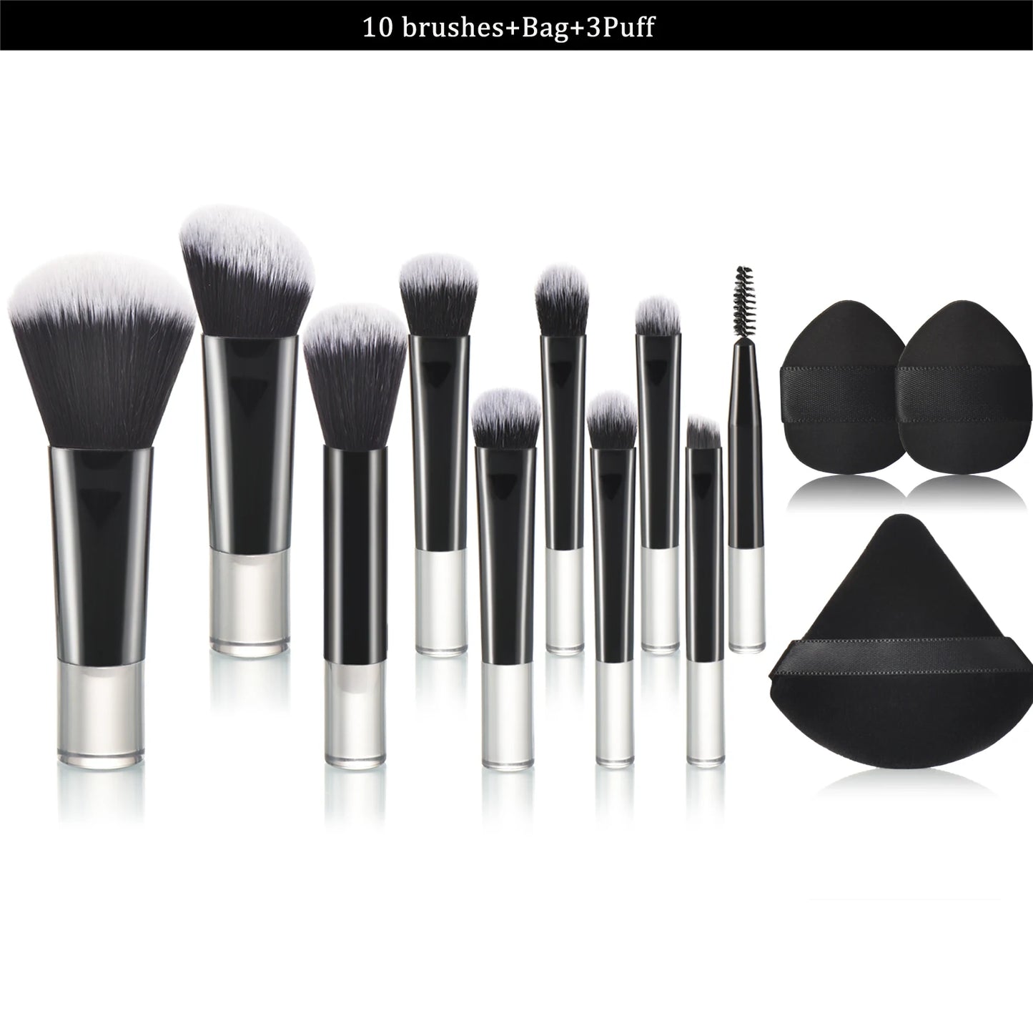 💗 Mini juego de brochas de maquillaje rosa – Tamaño de viaje