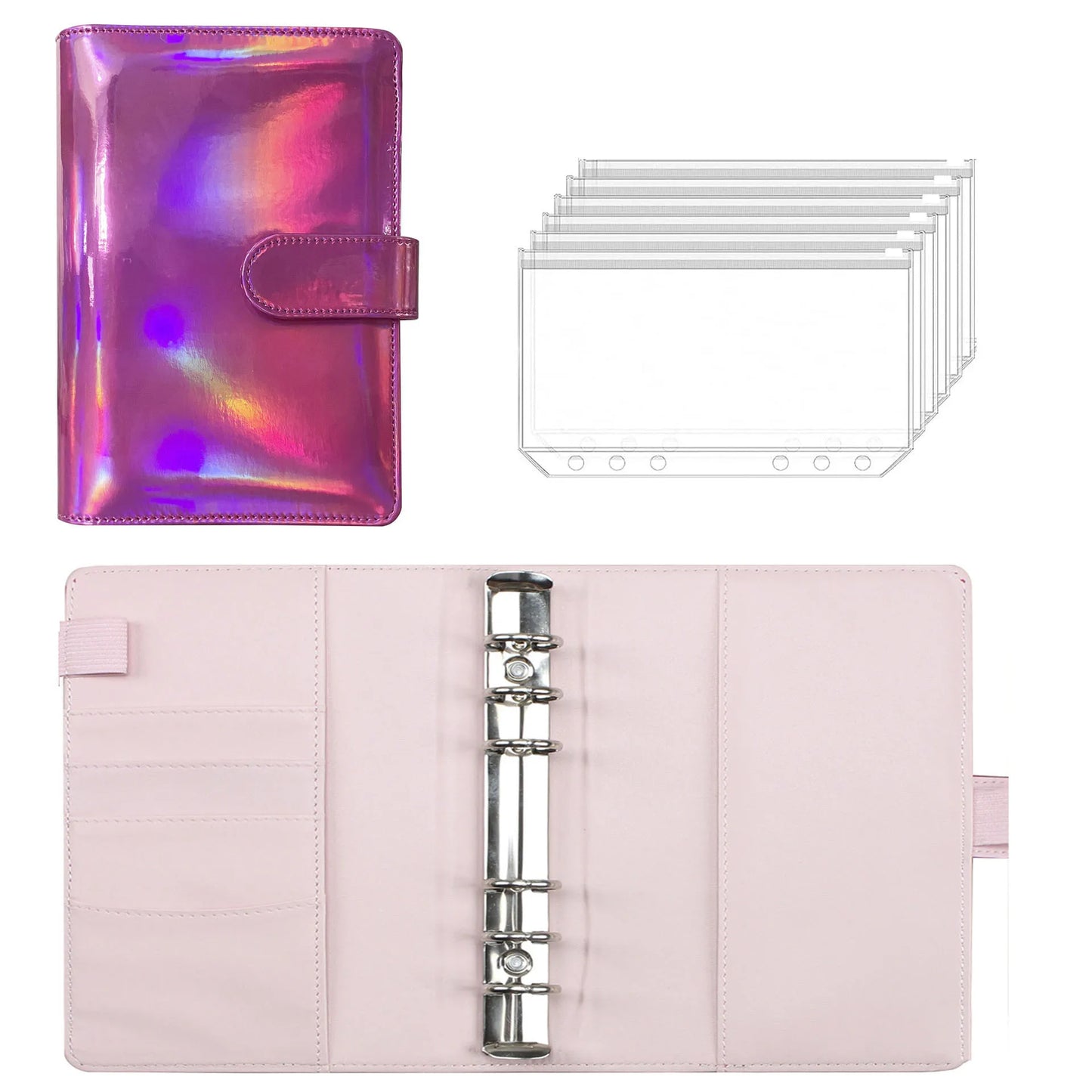 đ° Classeur Budget A6 Holographique â Pochette ZippĂ©e pour Ăpargne & Organisation
