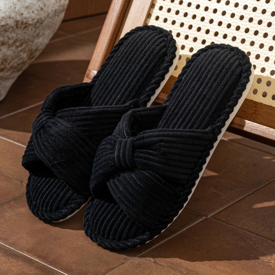 Chaussons Femme – Confortables et Légers avec noeud 🎀