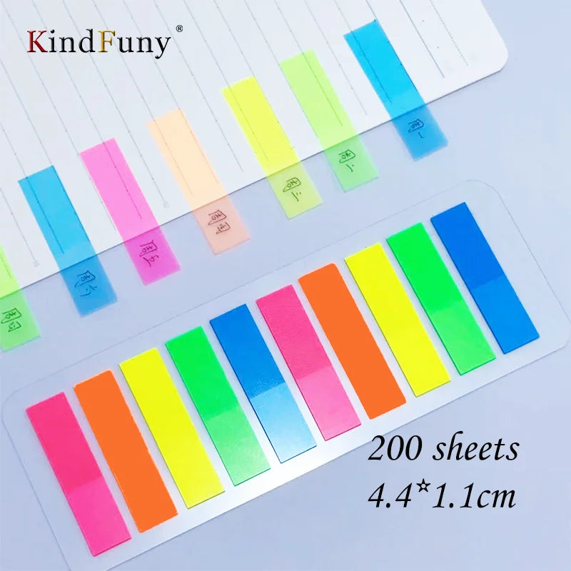 📚✨ 200 marcadores adhesivos de colores: pestañas de índice y flechas