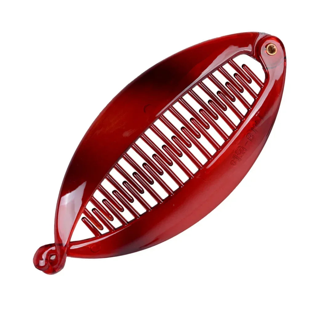 Pinza para el pelo grande con forma de pez: estilo perezoso chic