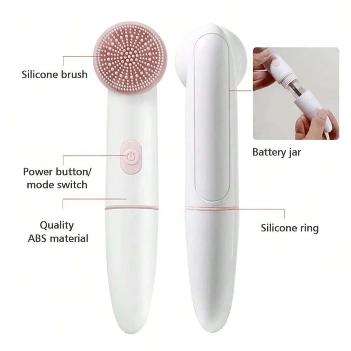 Cepillo eléctrico de limpieza facial – Exfoliación y cuidado sónico