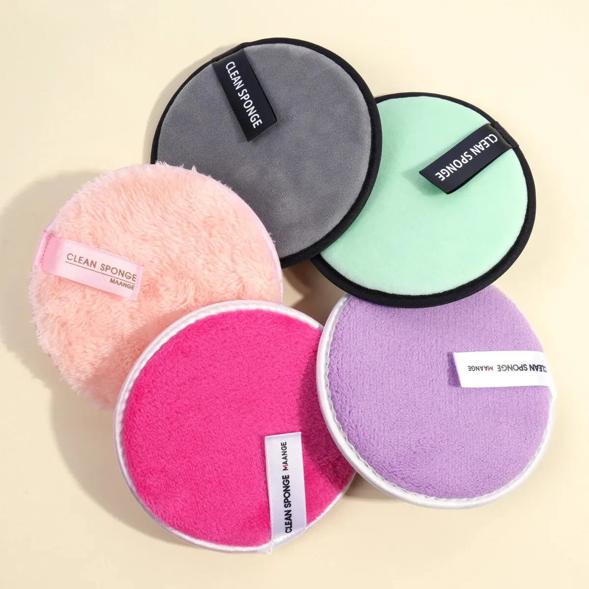 🧼 Pack de 5 Toallitas Desmaquillantes Suaves – Limpieza Facial Reutilizable